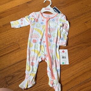 Huggies bamboo fruit pajamas 3 month NWT